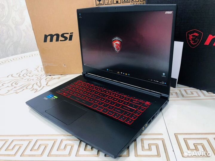 Мощный MSI GF63 Thin/i5-11400H/GTX 1650/IPS 144hz