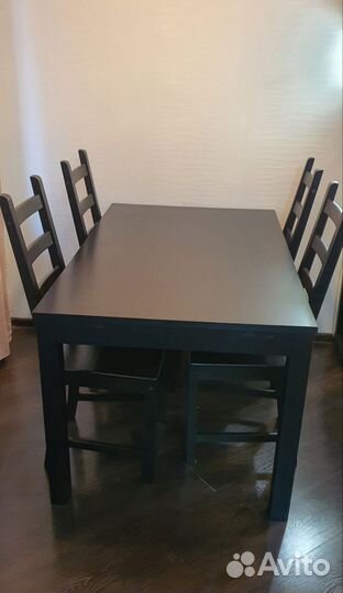 Кухонный стол и стулья комплект бу
