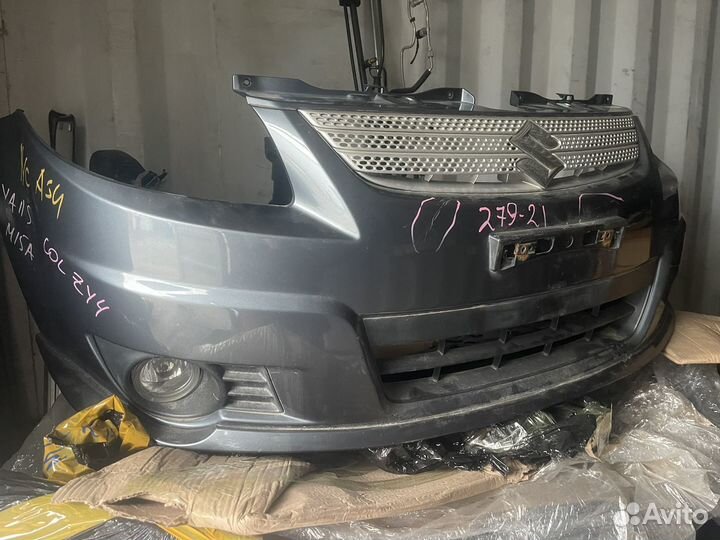 Бампер оригинал птф губа suzuki SX-4 серый