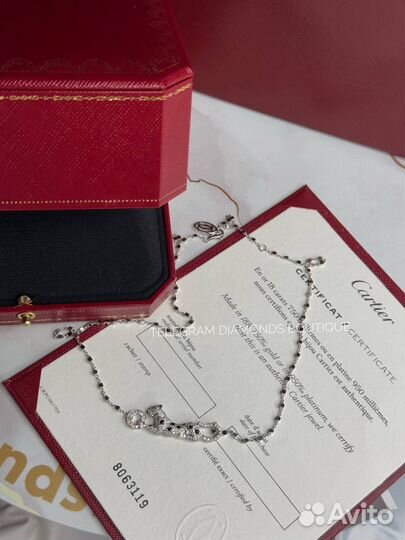 Колье Cartier Panthere белое золото 750