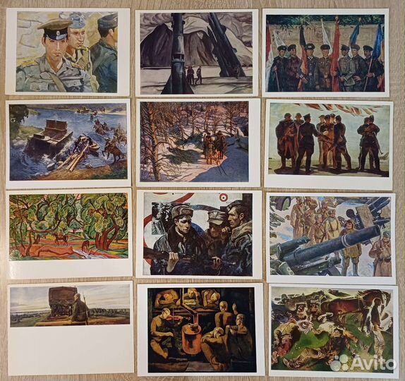 Армия, 18 открыток 1960-80е годы