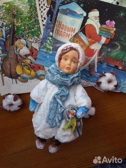 Ватные елочные игрушки