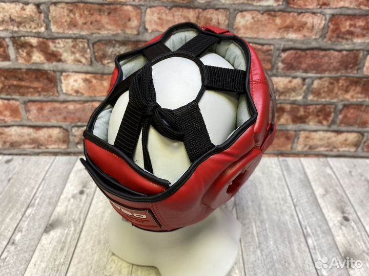 Шлем с пластиковой маской Boybo Flexy красный