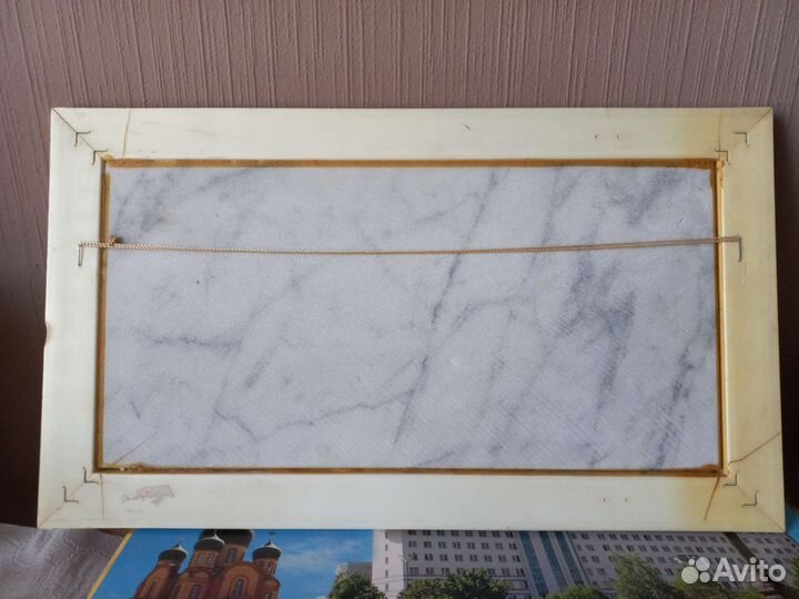 Панно каменная крошка на мраморе