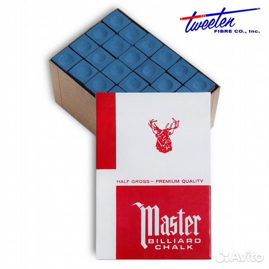 Мел для бильярда Master Blue 72 шт. упаковка