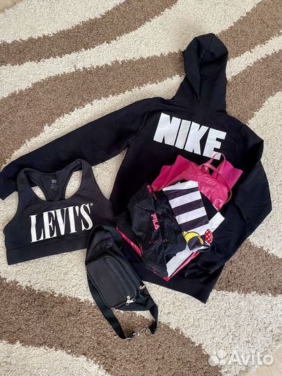Вещи пакетом, levis, nike, fila женские