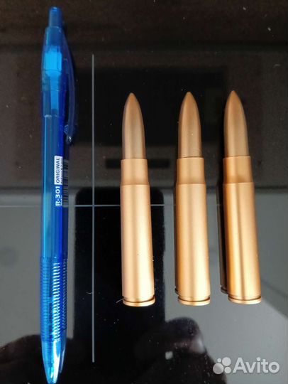 Ручка шариковая в форме патрона