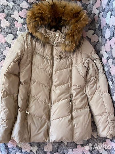Пуховик натуральный мех