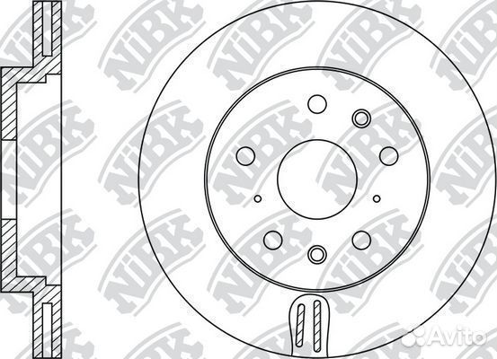 Диск тормозной передний suzuki sx4, fiat sedici 1