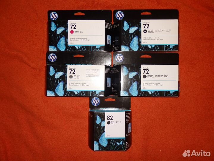 Оригинал До 01.2025 HP72 C9370A,C9374A,HP82 CH565A