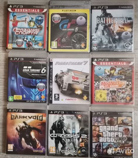 Гонки, Tekken 6, GTA V и прочие игры на ps3