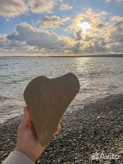 Морские камни сердечко