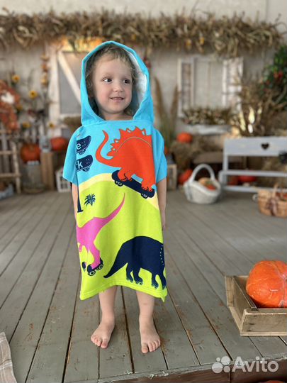 Полотенце пончо детское
