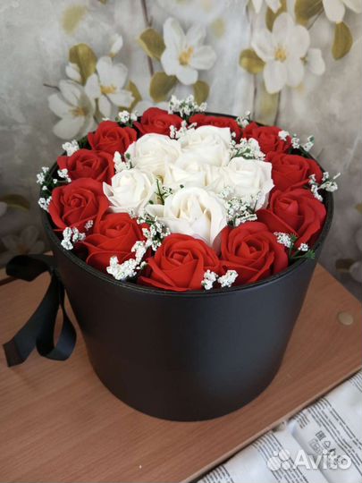 Букет из мыльных роз от