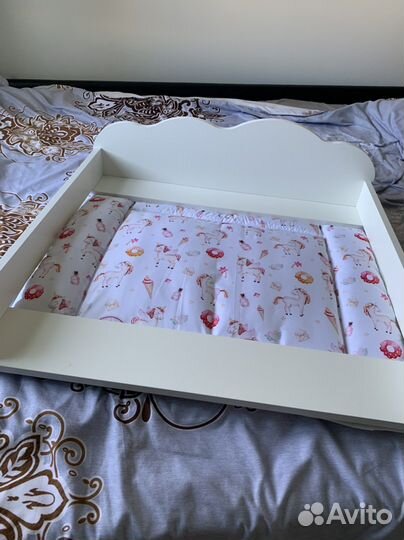 Доска пеленальная на комод + пеленальный матрасик