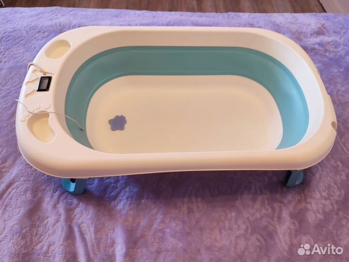 Ванночка складная на ножках с градусником