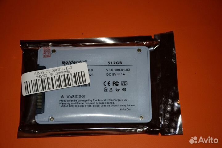 SSD 2,5 GoldenFir 512GB SATA 3.0 Возможен бартер