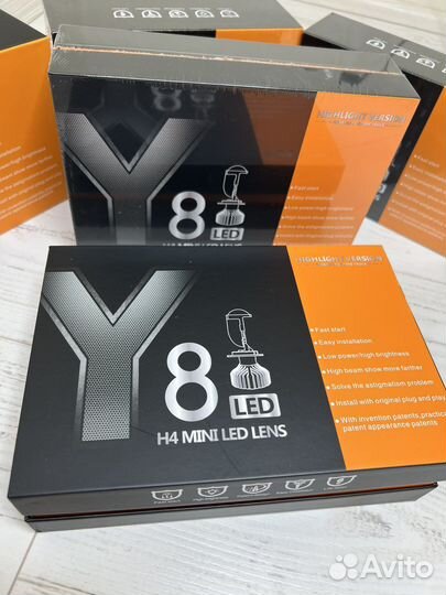 H4/H7 led мини линзы Y8/Y10