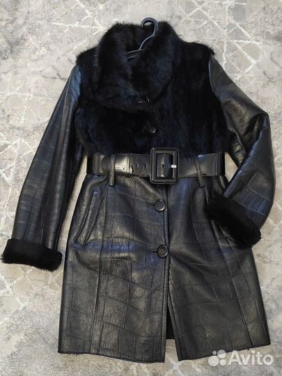 Дубленка натуральная женская 46 новая