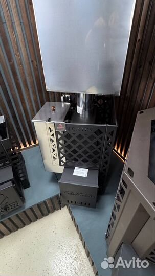 Печь для бани с баком