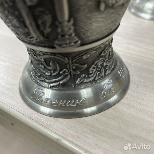 Оловянные бокалы Германия 2шт (сзр)