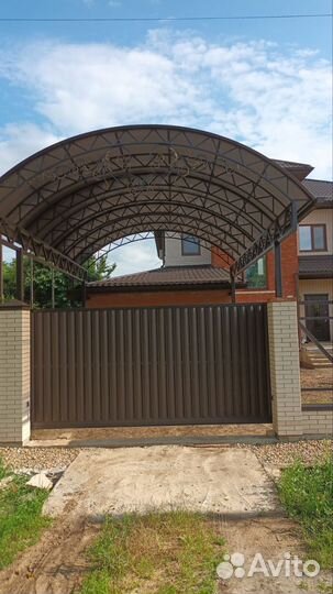 Откатные ворота с установкой