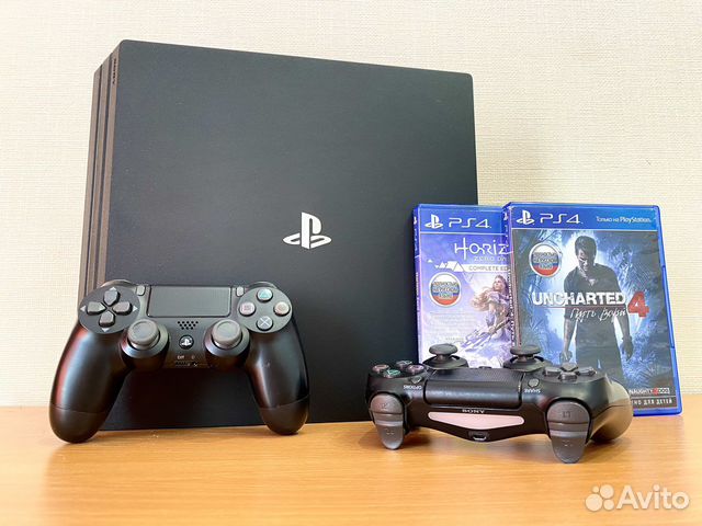 Sony PS4 Pro 1tb Гарантия/2геймпада/402игры