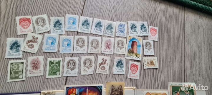 Марки СССР чистые не гашеные вместе с альбомом