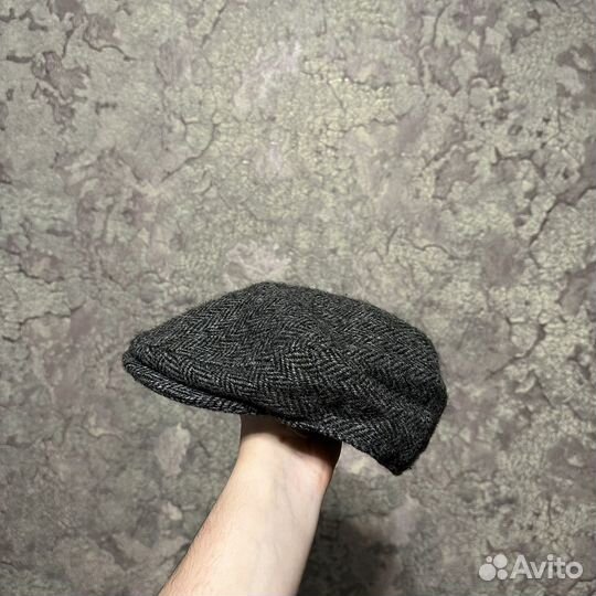 Твидовая кепка жиганка Harris tweed