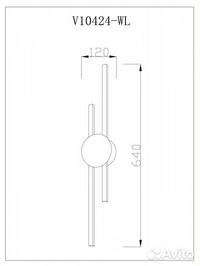 Светильник настенный светодиодный Moderli V10424-WL Brescia