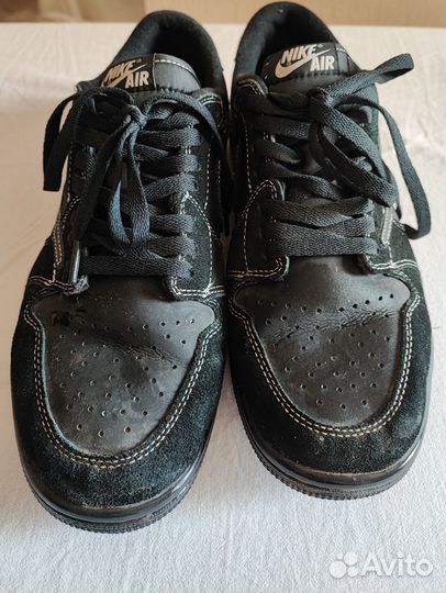 Кроссовки Travis Scott x Air Jordan 1 Low Black Ph