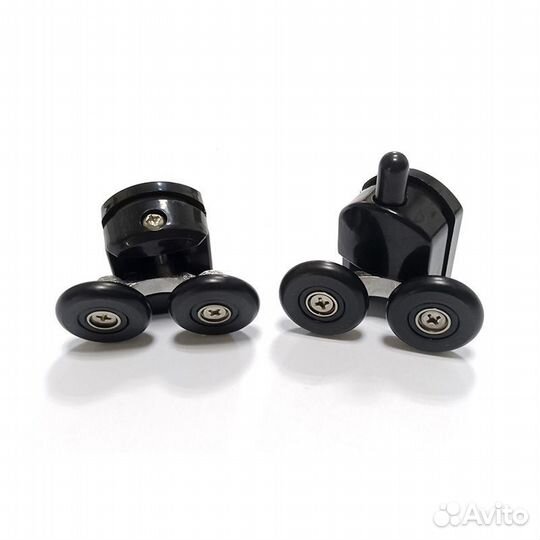 Душевой уголок 110х70, черный, стекло прозрачное