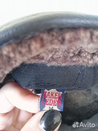 Мужская кожаная кепка