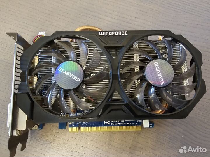 Нерабочая Gigabyte GTX750TI 2 gb