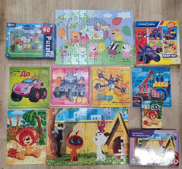 Пазлы + для детей 3+ развивашки