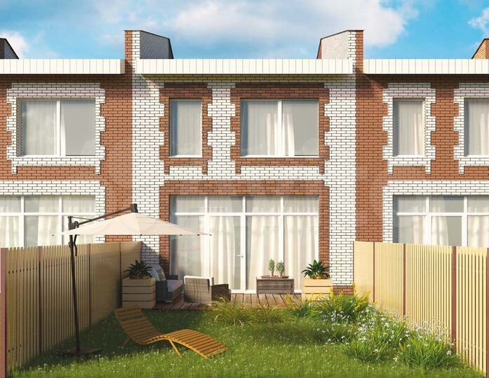 Таунхаус 109 м² на участке 1,5 сот.