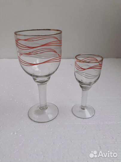 Бокалы и рюмки на четыре персоны СССР