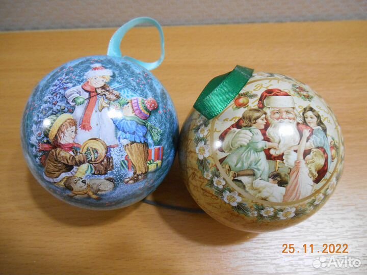 Игрушки деревянные ёлочные и шары