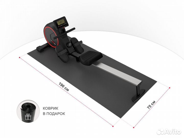 Гребной тренажер unix Fit Techno Rower 410