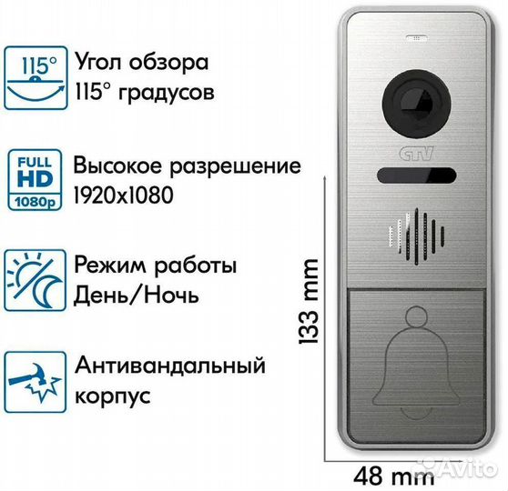 Комплект домофона защити дом