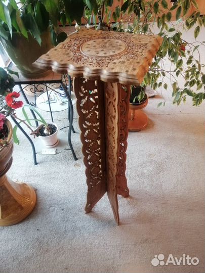 Подставка для цветов напольная деревянная