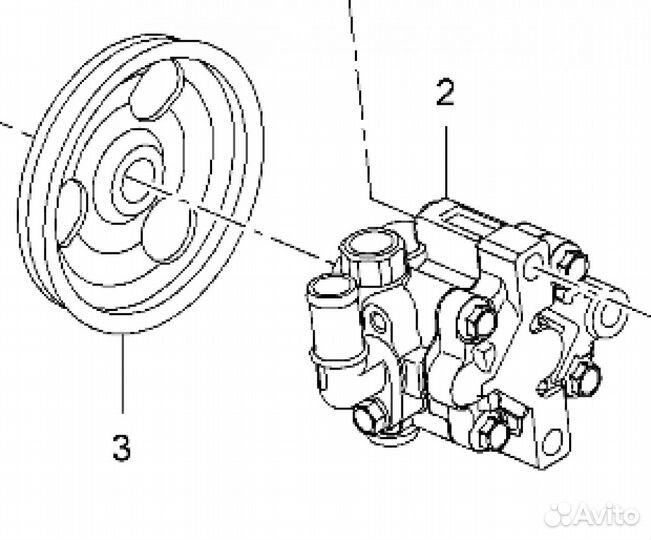 Насос гур Chevrolet Cruze J300 аналог