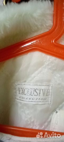 Шубка белая на плечи для девочки