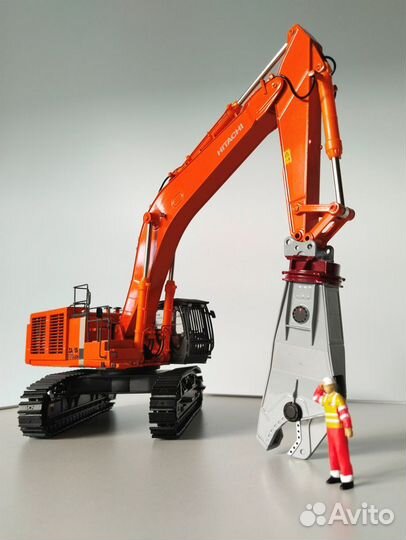 1/50 экскаватор 3в1 Hitachi ZX 870 разрушитель WSI