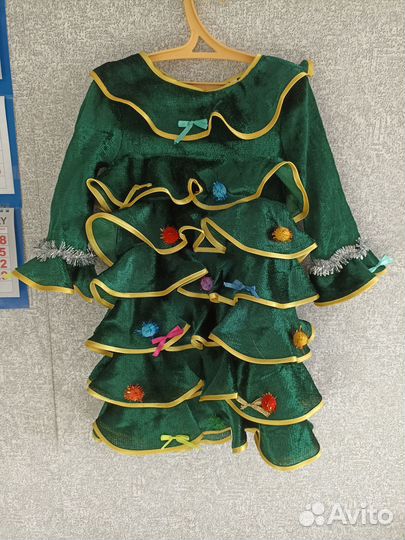 Новогодний костюм елочка 98 104