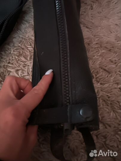 Краги кожаные