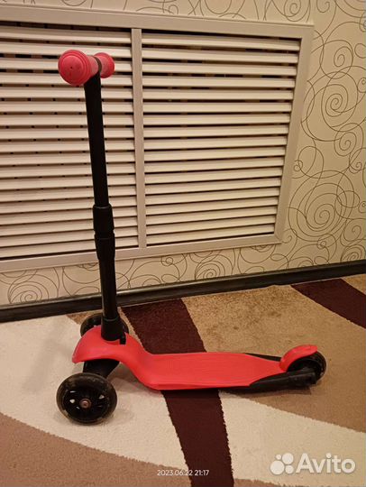 Самокат детский трехколесный бу
