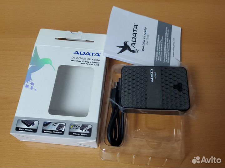 Wireless Storage Reader + Power Bank 5000 mAh