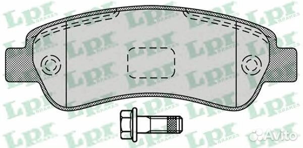 05P1289 Колодки тормозные дисковые