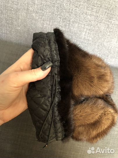 Шапка норковая женская